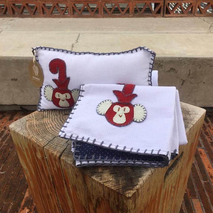 Frazada Bebé Piqué - Mono