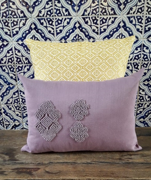 Cojín Telar de Cintura Lumbar Brocado Nuve