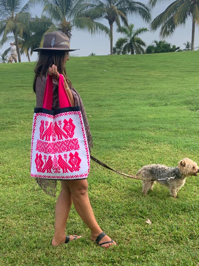 Bolsa Mazahua mediana