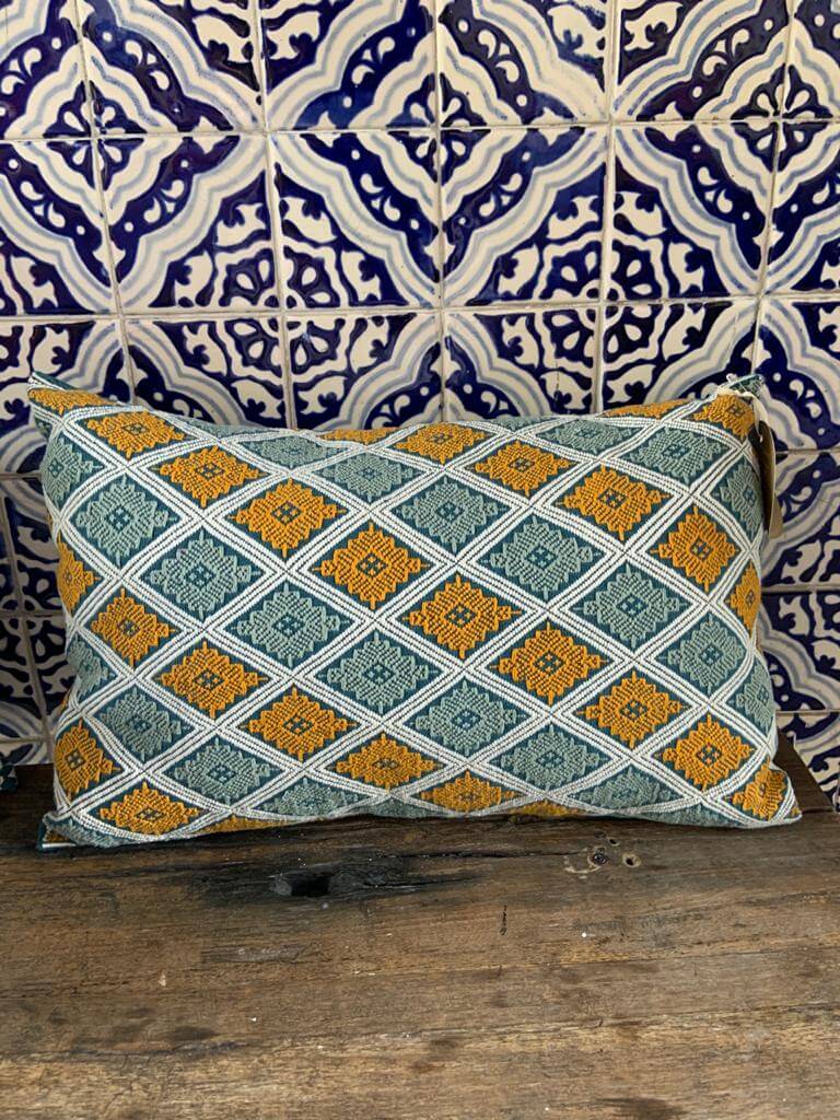 Cojín Telar de Cintura Lumbar Brocado Universo