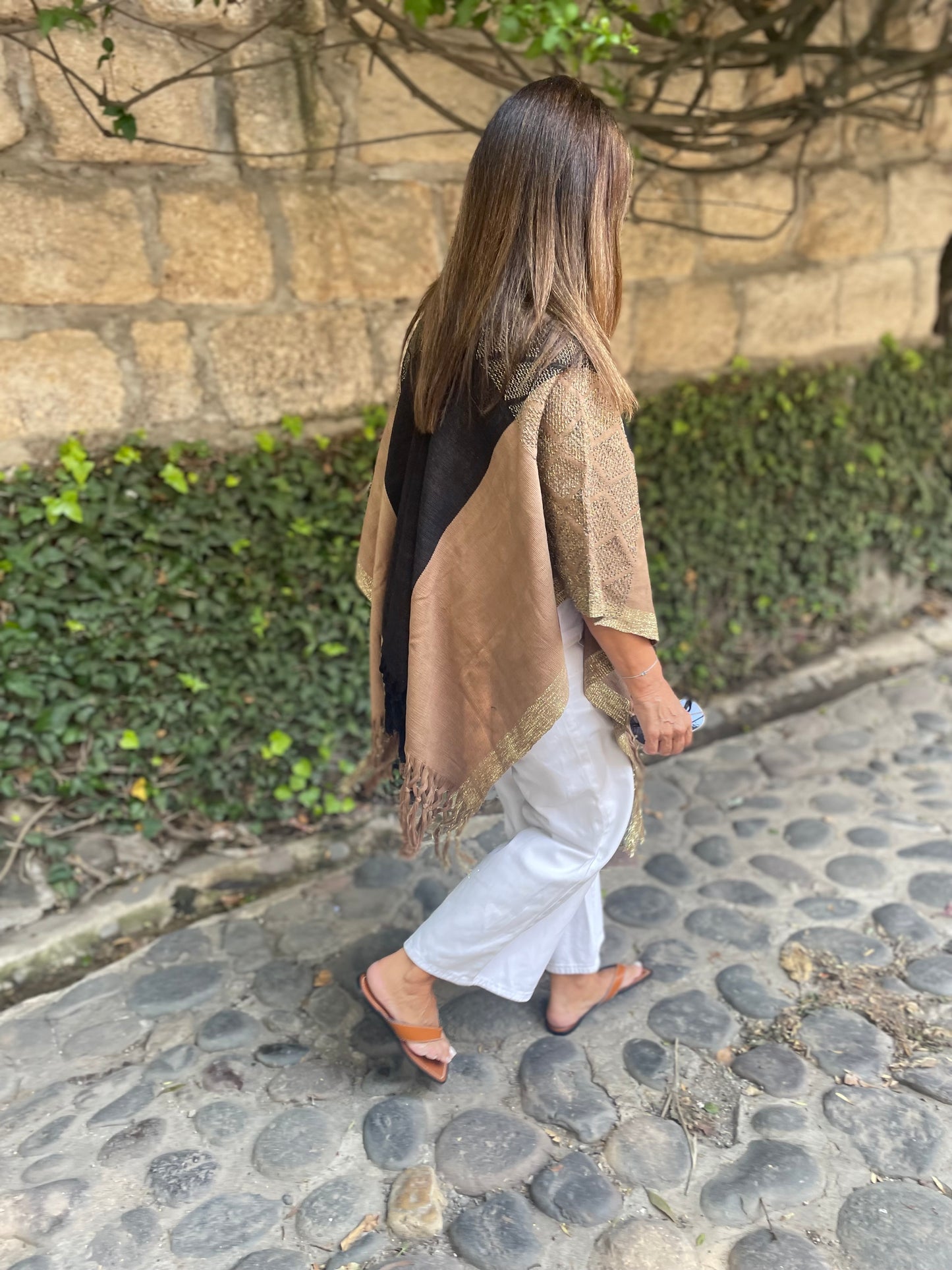Poncho Yaxha Metálico