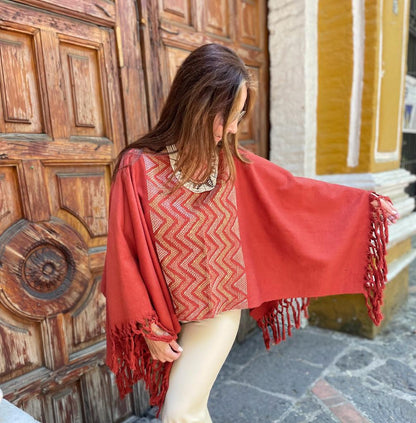 Poncho Yaxha Metálico