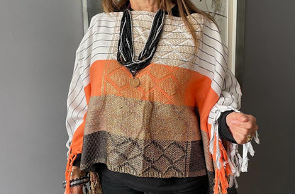 Poncho Yaxha Metálico