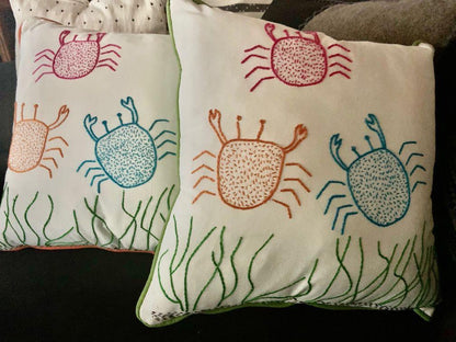 Cojín Mazahua Mini Cangrejos