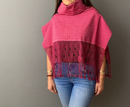 Mini Gabán Ikat Con Cuello Alto